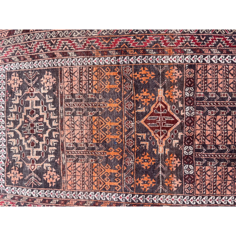 Vintage Afghaans handgeknoopt tapijt, 1970