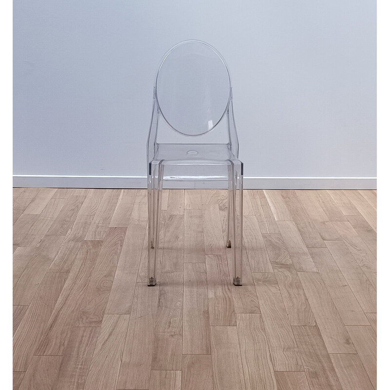 Cadeira fantasma Vintage Victoria em plástico transparente de Philippe  Starck para Kartell