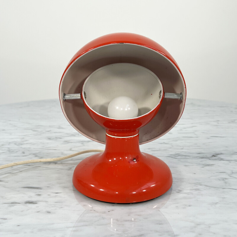 Vintage red Jucker 147 table lamp by Tobia and Afra Scarpa for 
