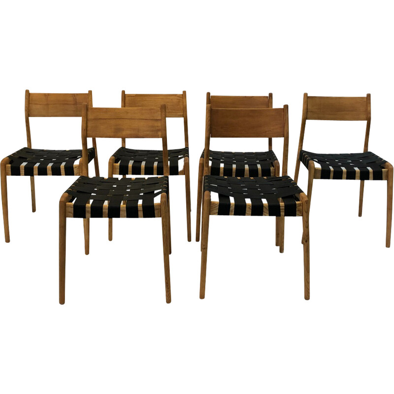 Set di 6 sedie da pranzo vintage Modello 993 di Studio Tipi per Montina,  Italia 1960