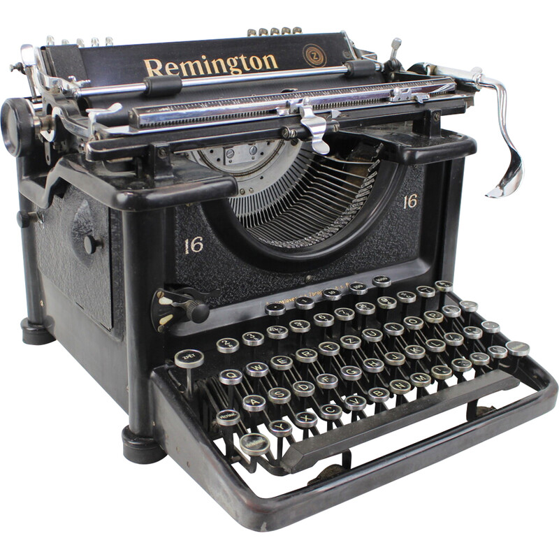 Alte Schreibmaschine von Remington, Tschechoslowakei 1935