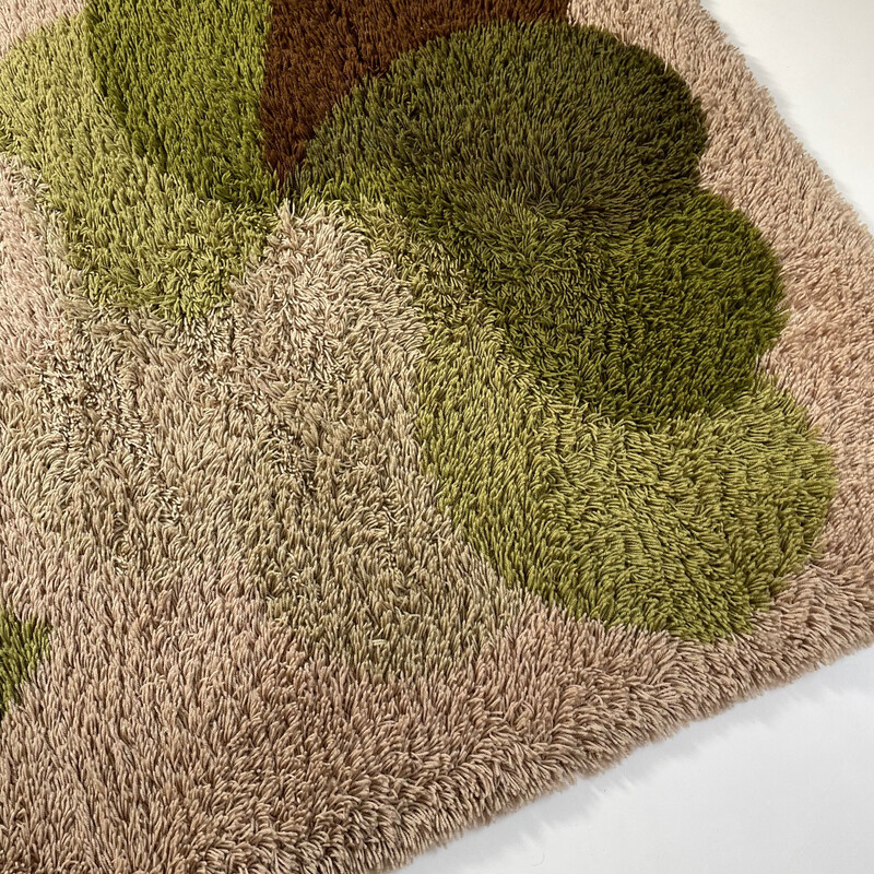Hochflorteppich aus mehrfarbiger Polyacrylwolle von Desso, Niederlande 1970er Jahre