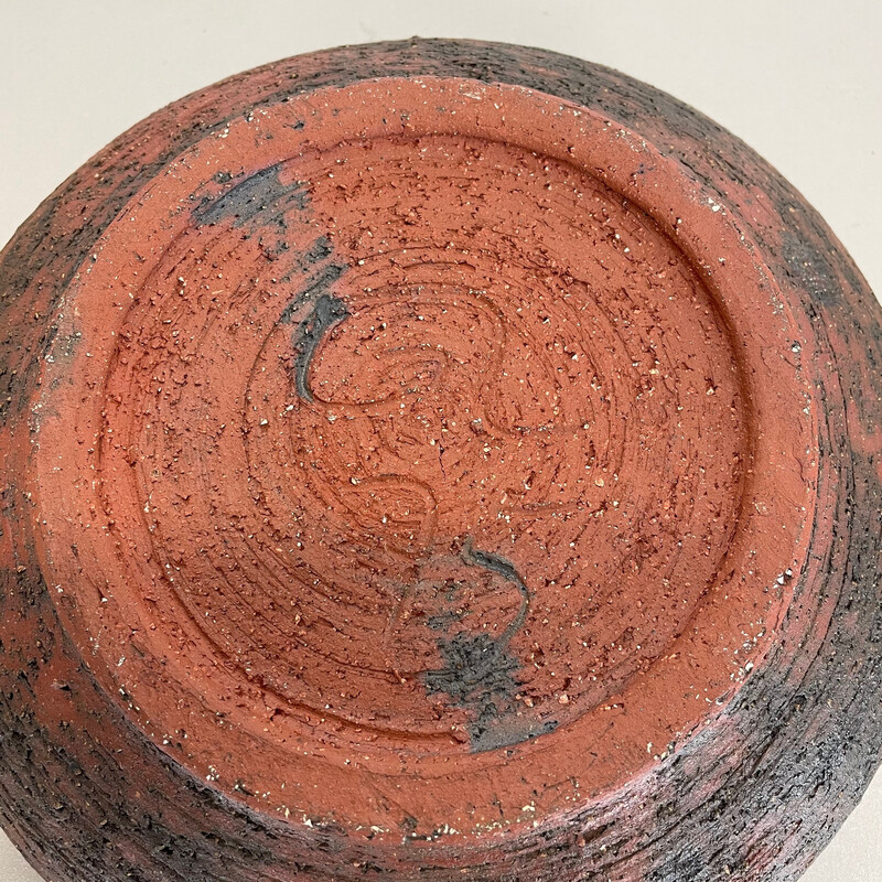 Vintage ceramic stoneware bowl by Gerhard Liebenthron, Germany 1970s