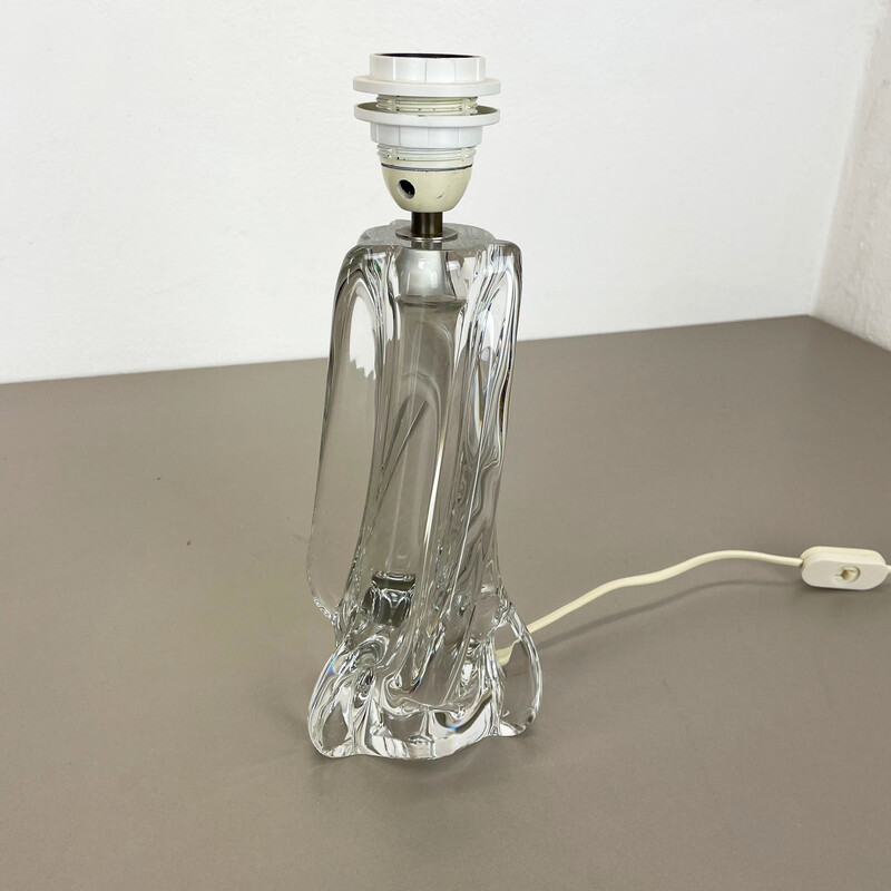 Lampe de table vintage "Lucid" en verre de cristal pour Sèvres, France 1960