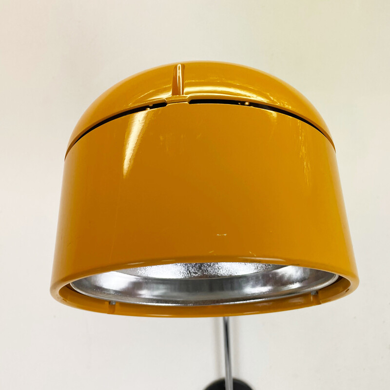 Vintage Space Age yellow wall lamp by Staff, Germany 1970s