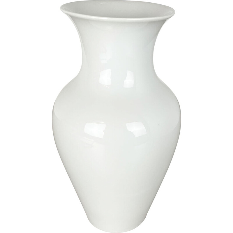Vintage Op Art porcelain vase by Kpm Berlin, Germany 1960s