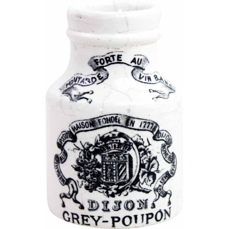Vintage mustard pot by Grey Poupon