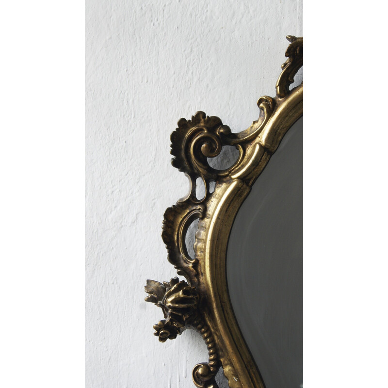 Miroir italien vintage en métal