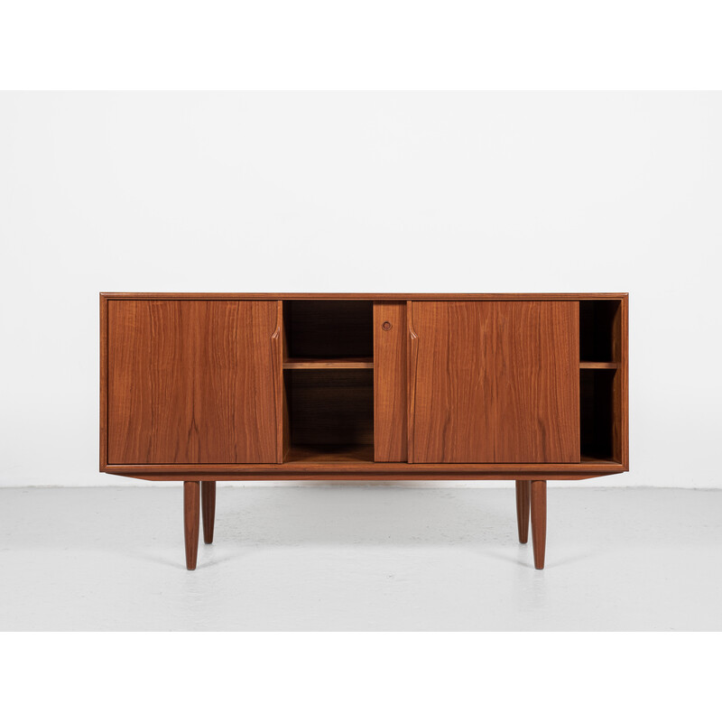 Mid century Danish compact sideboard in teak by Gunni Omann for Aco, 1960s