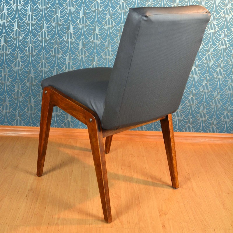 Cadeira Vintage estofada Aga por Józef Chierowski, Polónia Anos 70