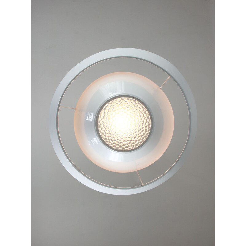 Vintage white Bauhaus pendant lamp