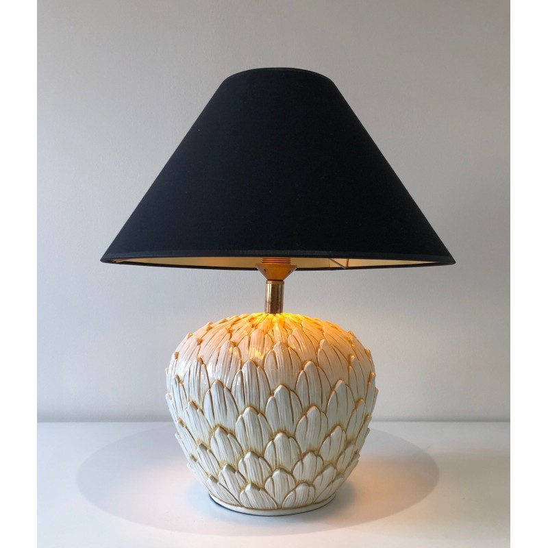 Vintage-Lampe Artischocke aus Keramik, 1970