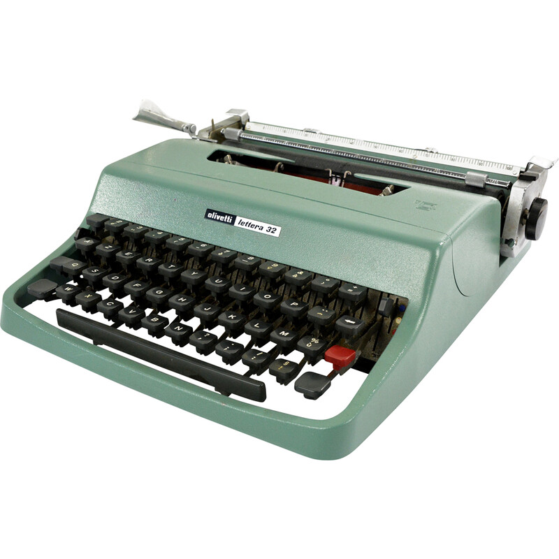 Alte Olivetti Lettera 32 Schreibmaschine von Marcello Nizzoli, Spanien  1960er Jahre