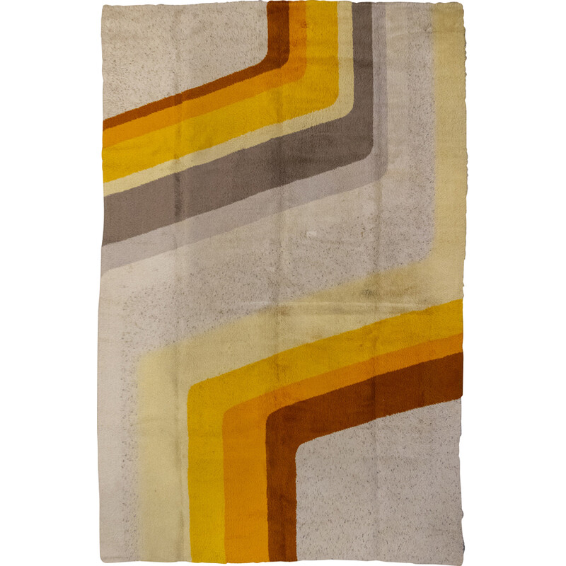 Vintage oranje Lines Desso tapijt