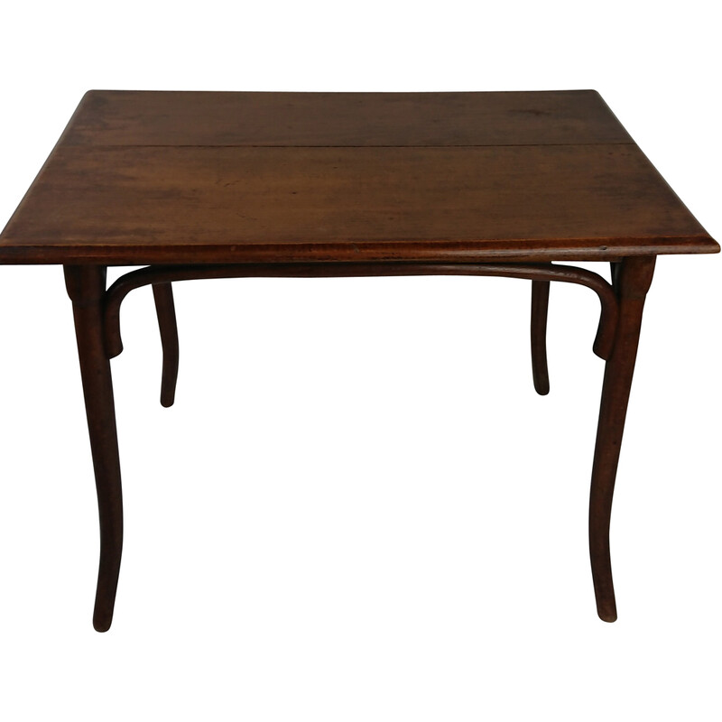Table basse vintage en bois courbé, 1900