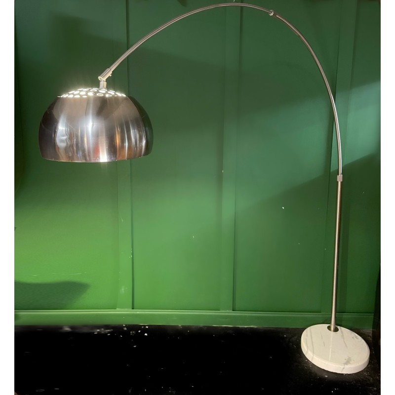 Vintage Arco Flos lamp in marble and steel by Achille and Pier Giacomo  Castiglioni for Flos,