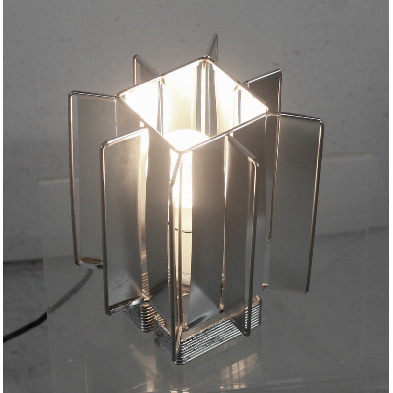 Vintage-Lampe Sirius aus Stahl und Aluminium von Max Sauzen, Frankreich 1970