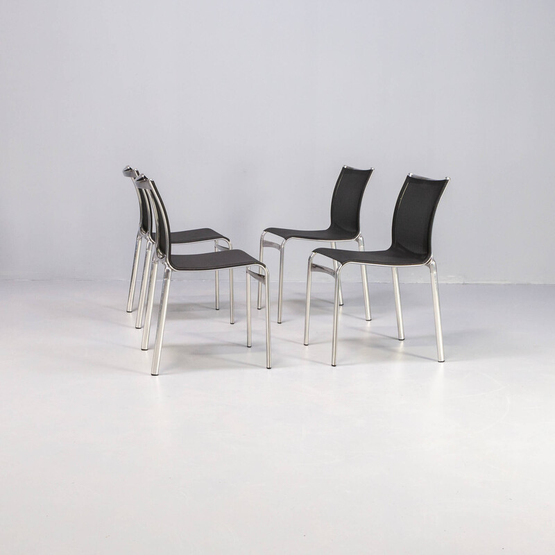 Ensemble de 4 chaises vintage modèle "416 HighFrame" par Alberto Meda pour  Alias