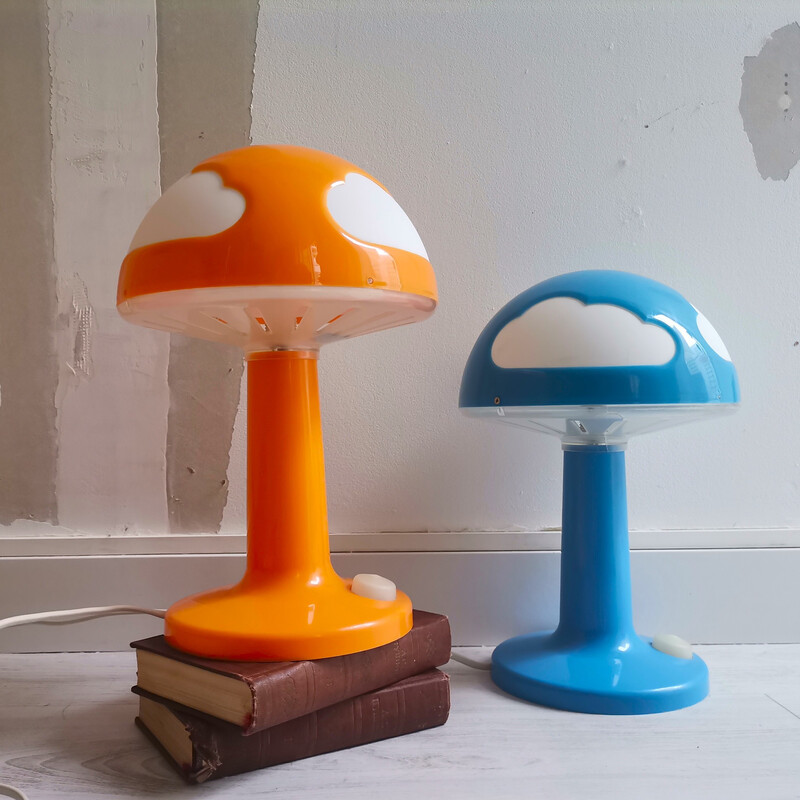 Pair of vintage Skojig table lamps in acrylic and rubber by Henrik Preutz  for Ikea, 1990s