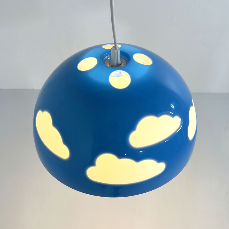 Lampada a sospensione Skojig Cloud blu vintage di Henrik Preutz per Ikea,  anni '90