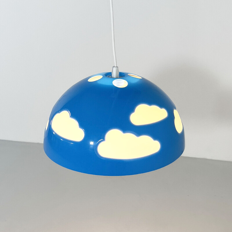 Vintage blauwe Skojig Cloud hanglamp van Henrik Preutz voor Ikea, jaren 1990