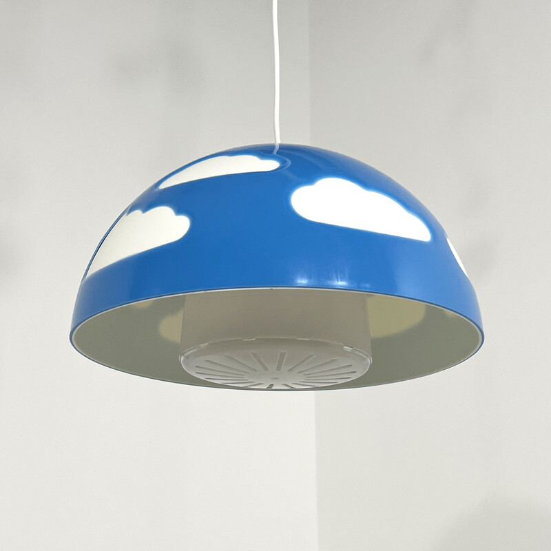 karbonade Transparant maximaal Vintage blauwe Skojig Cloud hanglamp van Henrik Preutz voor Ikea, jaren 1990