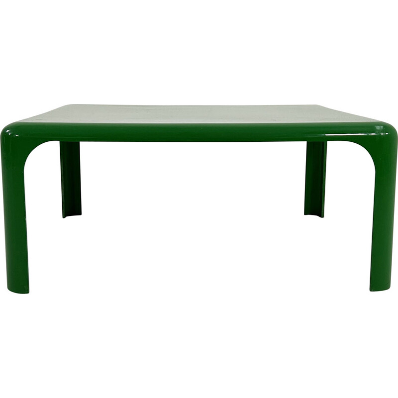 Tavolino vintage Demetrio 70 in plastica verde di Vico Magistretti per  Artemide, anni '60