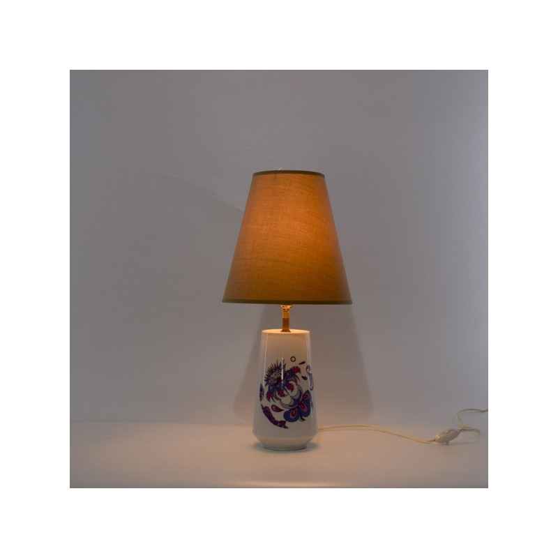 Vintage-Lampe "acapulco" aus Keramik aus Limoges, Frankreich 1950