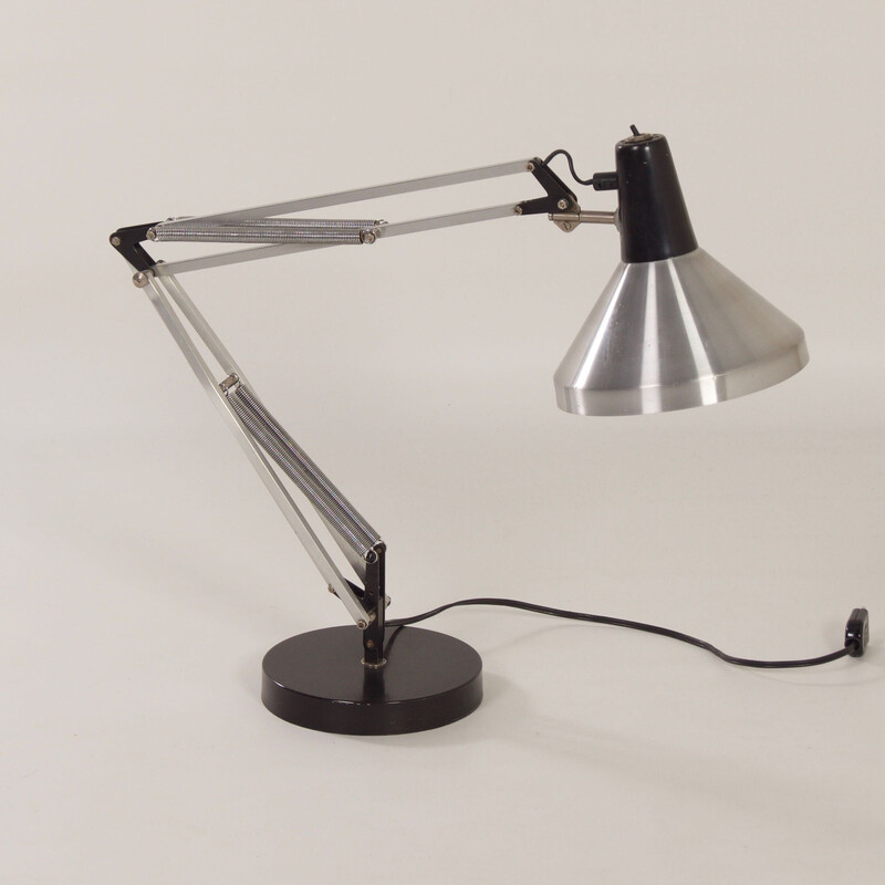 Lámpara de escritorio vintage regulable de arquitecto modelo T9 de Hala,  años 60