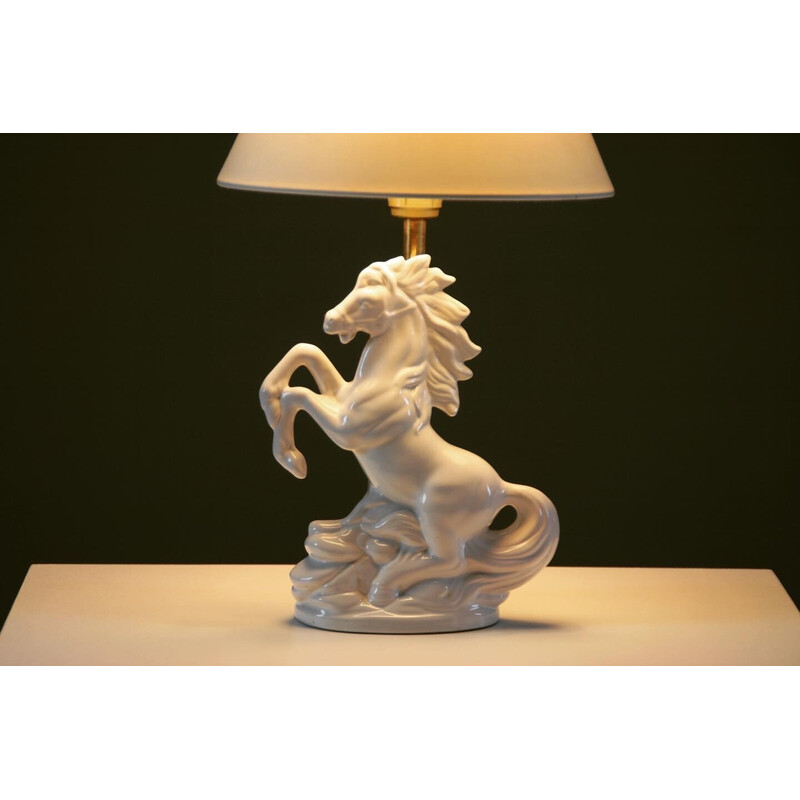 ceramic horse lamp