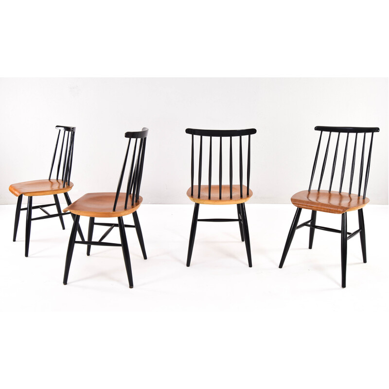 Ensemble de 4 chaises scandinave vintage Fanett par Ilmari Tapiovaara