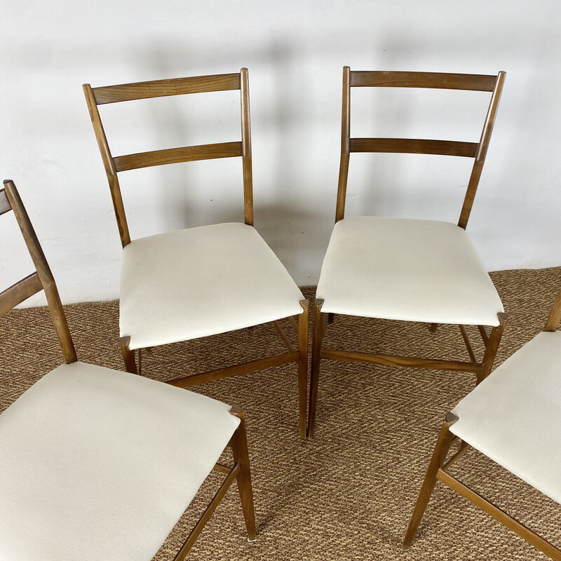 Set di 4 sedie vintage Superleggere di Giò Ponti per Cassina, anni '60