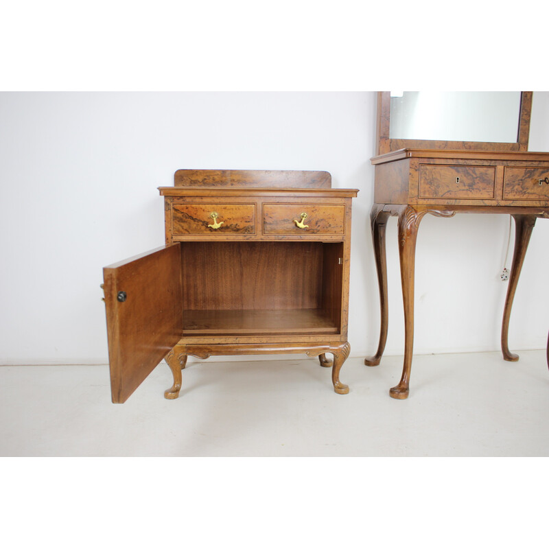 Vintage dressing table with cabinet, Czechoslovakia 1920