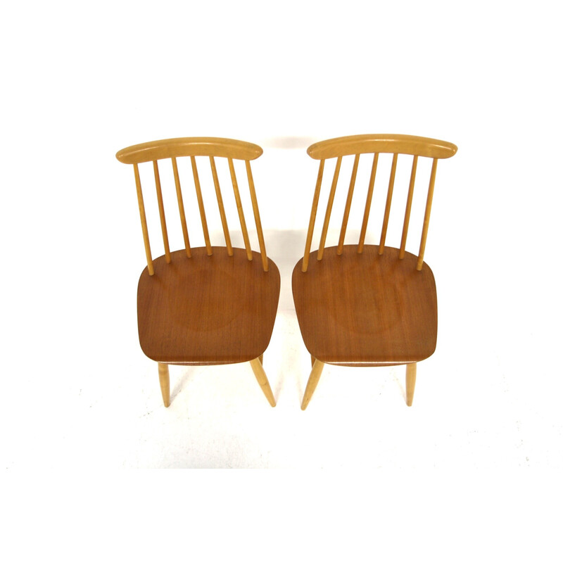 Pair of vintage chairs "Pinnstol" by Edsbyverken, 1960