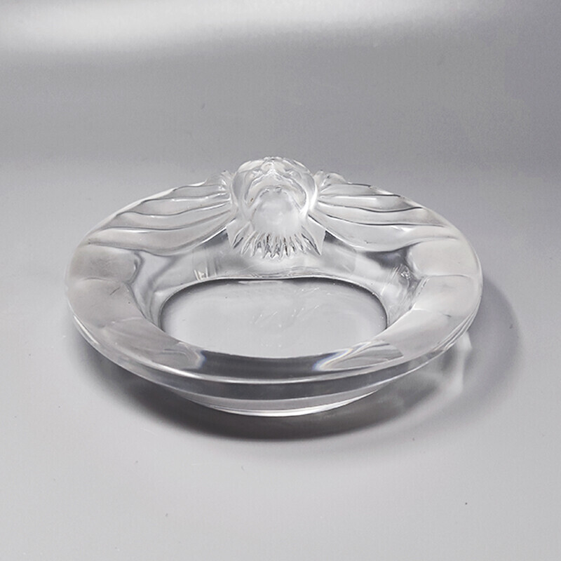 Posacenere in cristallo vintage di Lalique, Francia, anni '70