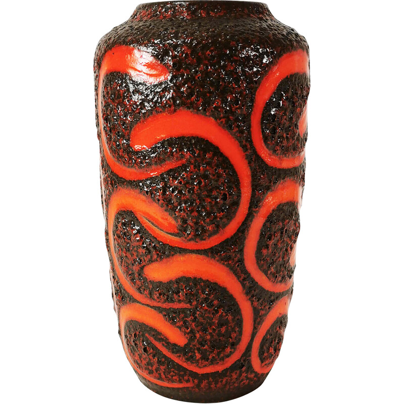 Vintage Fat Lava Vase, Deutschland 1960s