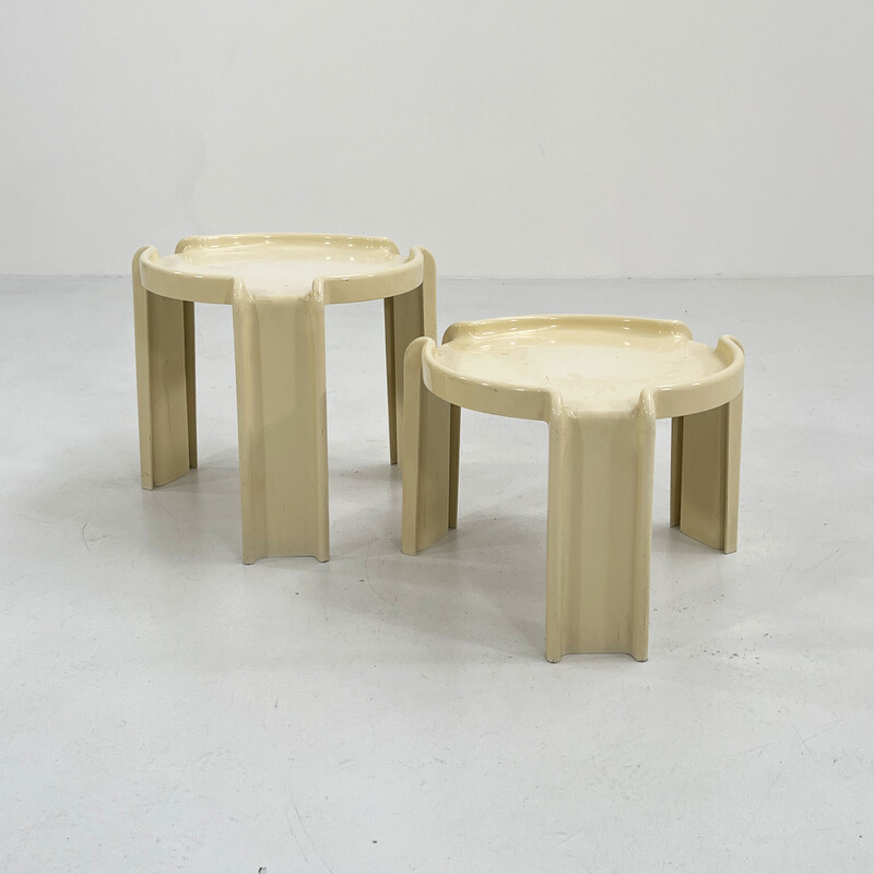 Pair of vintage side tables by Giotto Stoppino for Kartell, 1970s