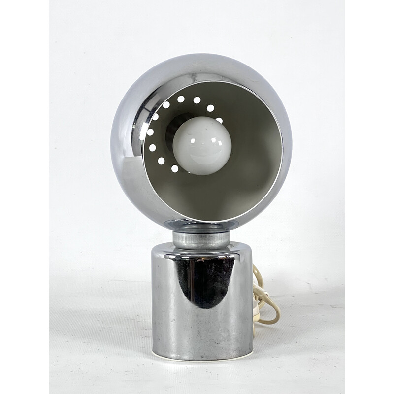 Italienische Space Age Tischlampe aus Chrom von Reggiani