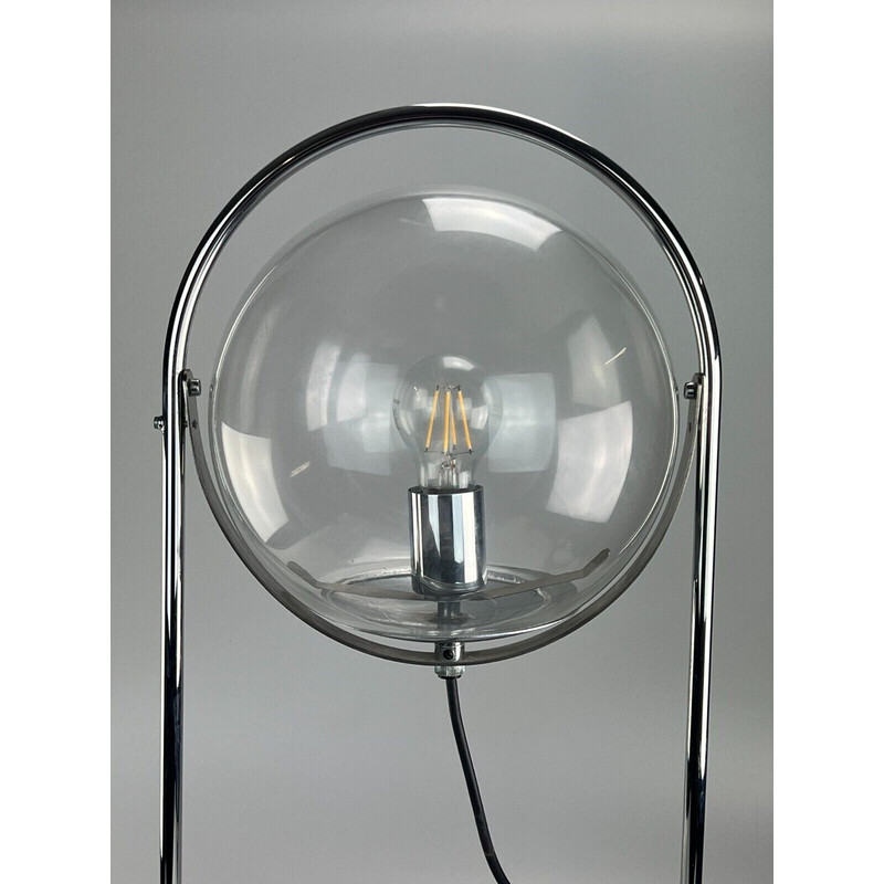 Vintage ball lamp space age in glass and metal, 1960-1970