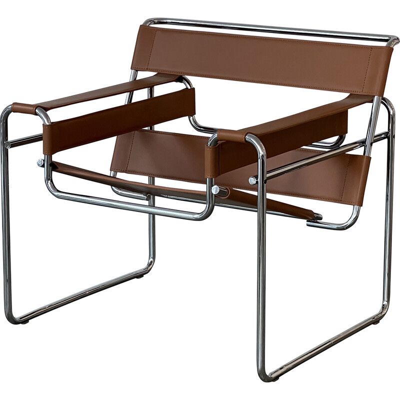 Vintage B3 Wassily fauteuil van Marcel Breuer voor Gavina, Italië 1960