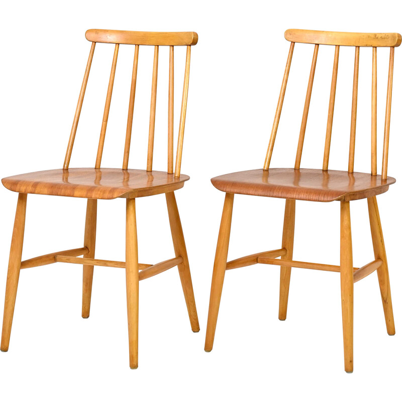 Pair of vintage pinnstolar chairs, 1960s
