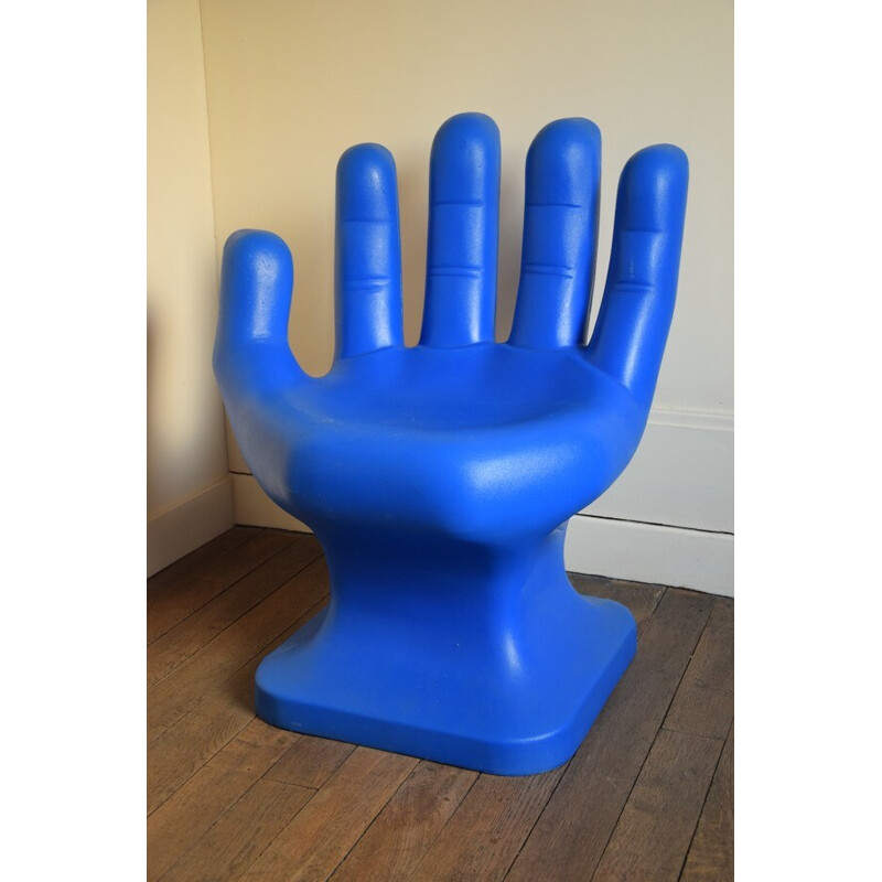 Poltrona vintage Blue Hand, 1980