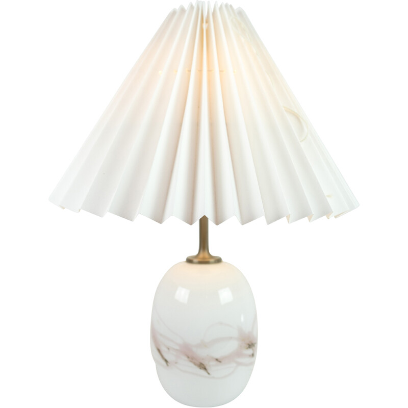 Lampe de table vintage Holmegaard modèle Sakura par Michael Bang