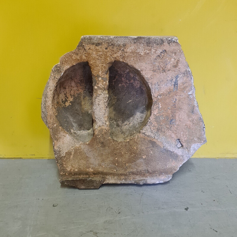 Vintage ornamento de pedra francesa de uma Concha