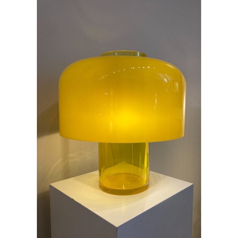 Lampada da tavolo vintage in vetro di Murano modello Lt 226 di Carlo Nason  per Mazzega