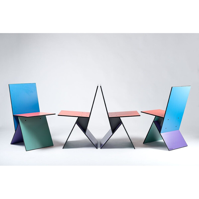 Set of 4 chairs by Verner Panton for Ikea - 1990s