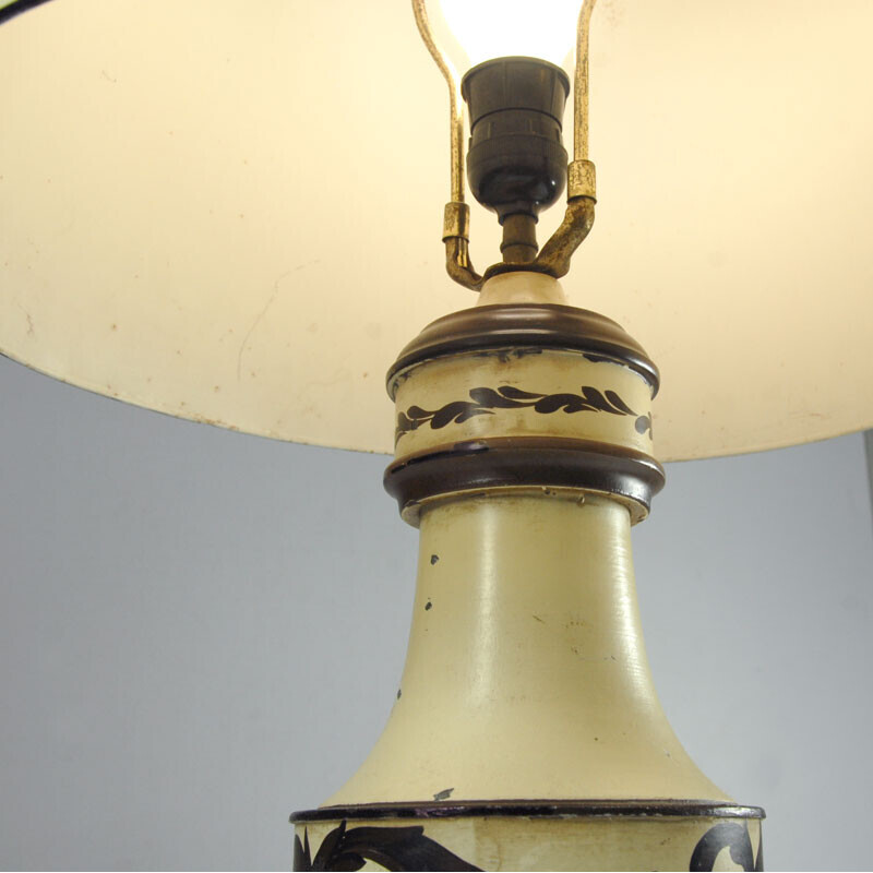 Lampe de table vintage en tôle, Italie 1940-1950