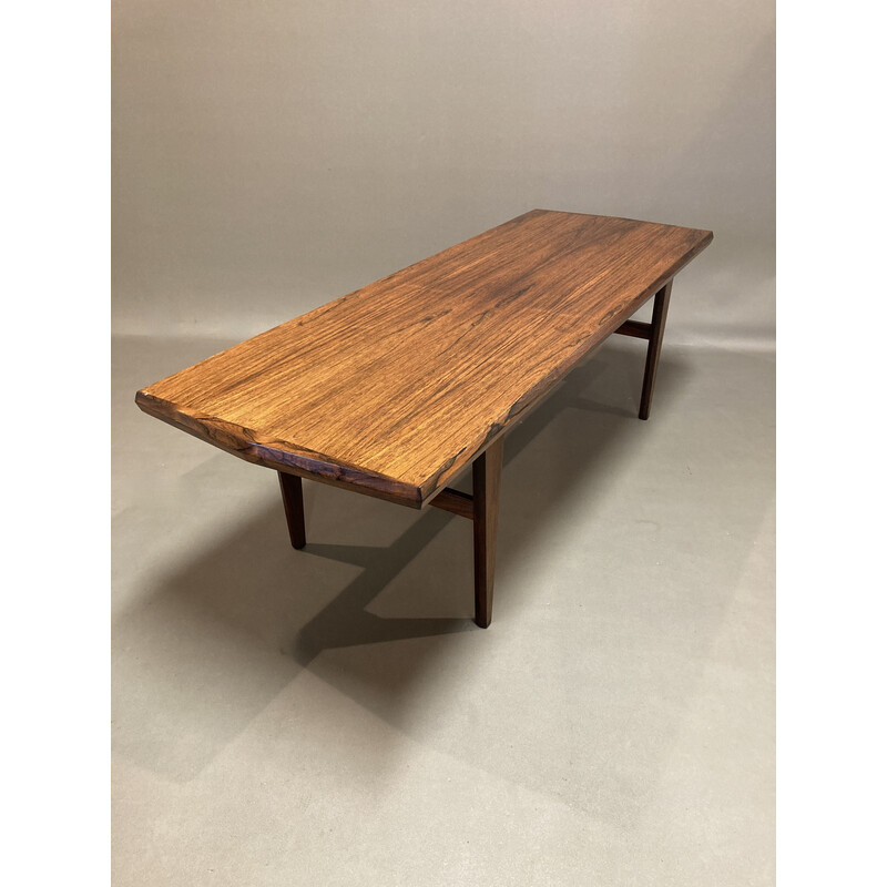 Vintage Scandinavian rosewood coffee table, 1950s