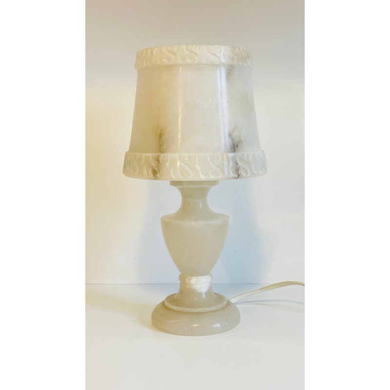 Geometrische Vintage-Lampe aus natürlichem Alabaster, 1970