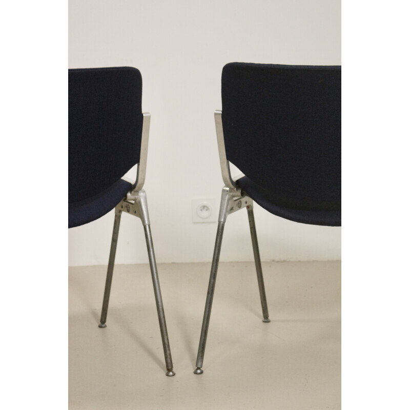 Set of 4 vintage Dsc 106 chairs by Giancarlo Piretti for Anonima Casteli,  Italy 1965